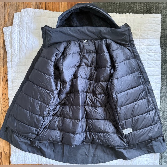 New Nike snow Jacket Sportswear Tech Pack Down Fill Parka Dark Grey Men's Coat - Picture 12 of 16